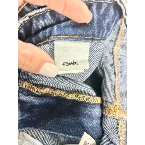 Ksubi Haven 100% Cotton Cutout Waist Denim Wide Leg Jeans Blue Women's Size 27