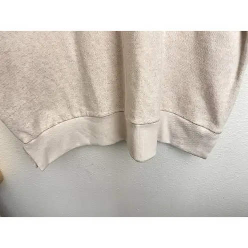 Faherty Legend Quarter Zip Dress Sweater Flowy Off White Size XL Minimal Soft