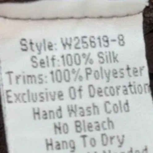 Johnny Was silk heavily embroidered Lailani dress NWT