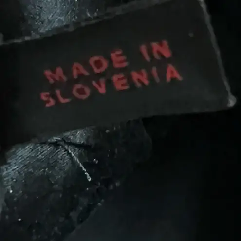 Escada Pencil Skirt US 4 Black Gold Linen Silk Blend Brocade Abstract Glamour