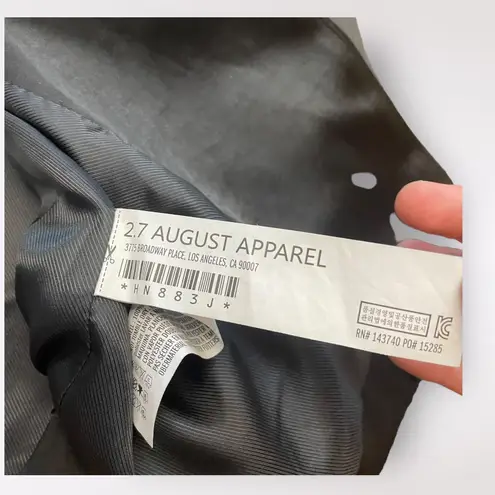 Endless Rose Black Satin Single Breast Blazer Jacket Size XS