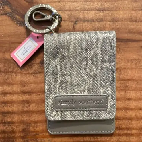 Simply Southern Nwt  keychain wallet snakeprint