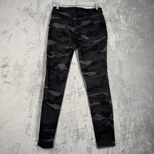 Democracy Jeans Womens 4 Gray Camo Skinny Ab Solution Slimming Casual Everyday