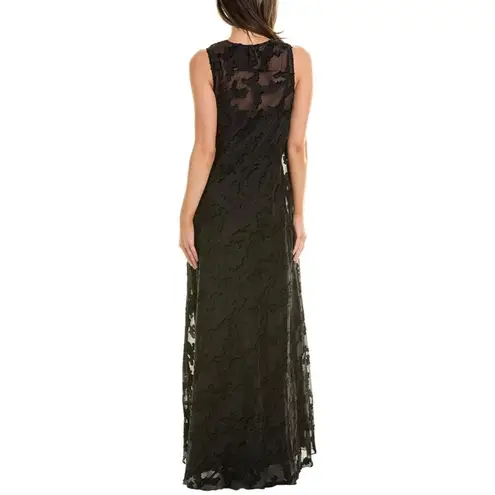 Johnny Was NEW! Black Label FLOWER JACQUARD MAXI DRESS Black Maxi Size Small NWT