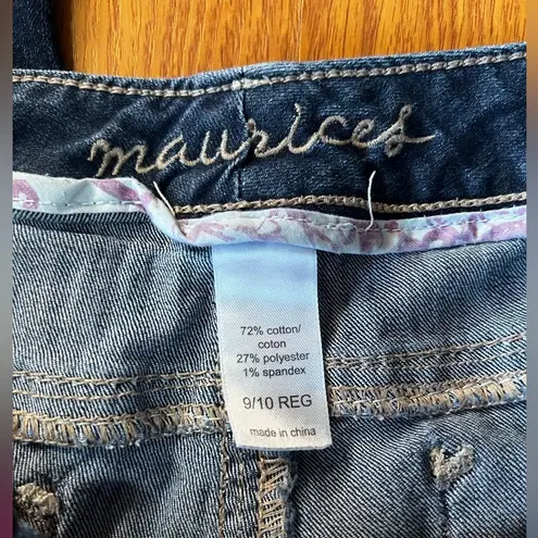 Maurice's  ORIGINAL CAPRI DENIM BLUE JEANS THICK STITCH 9/10​