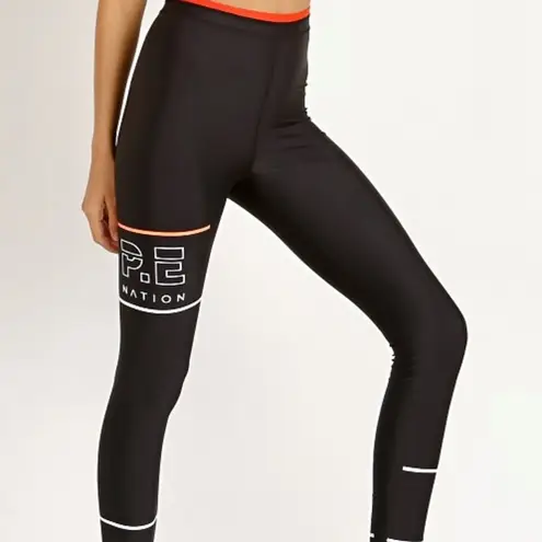 Revolve  P.E Nation Black Orange Yoga Pants Leggings