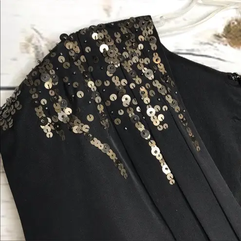 Arden B ๐ Black Sequin Detail Wide Leg Romper Size S