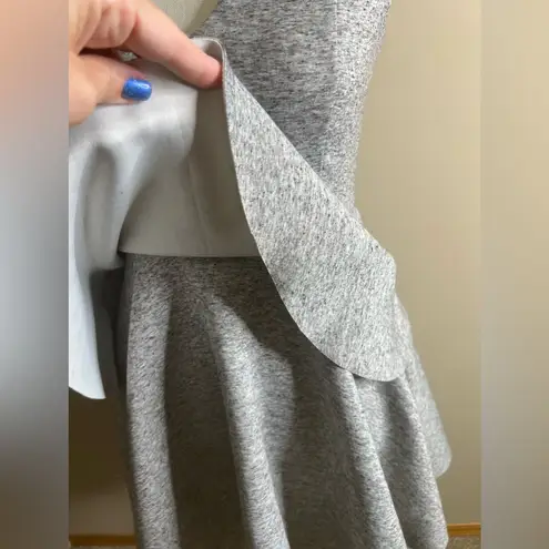 Everleigh gray tiered peplum dress xs