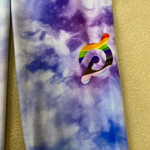 Peloton "Lead With Love" WITH Rainbow Tie Dye High Waisted Leggings *No Tag