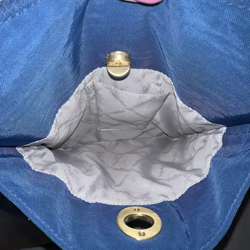 Baggallini Hanover Crossbody Bag Blue Nylon Turn Lock Adjustable Strap Medium