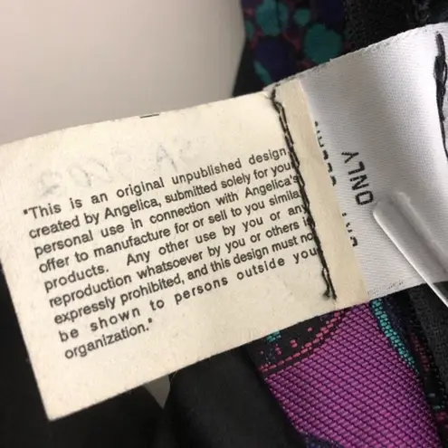 VINTAGE Black Dress Faux Vest A