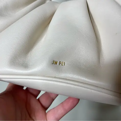 JW Pei GABBI RUCHED HOBO HANDBAG - IVORY