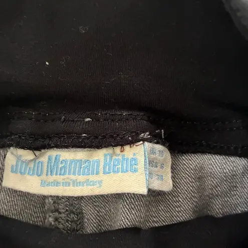 JoJo Maman Bebe Maternity Jeans Grey Skinny Over Belly Size 6 Gray