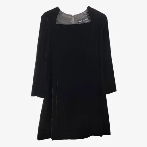 VINTAGE 70s CHUCK HOWARD Long Sleeve Velvet Dress Size M