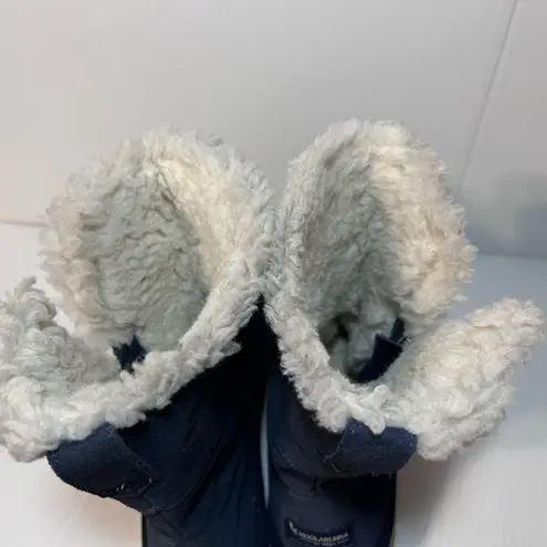 Koolaburra by Ugg #1115156 Ariel navy leather sheepskin boots women size 10 - Image 6