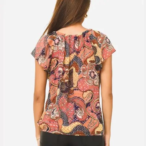 ALC Frank A.L.C. June Silk Short Sleeve Blouse