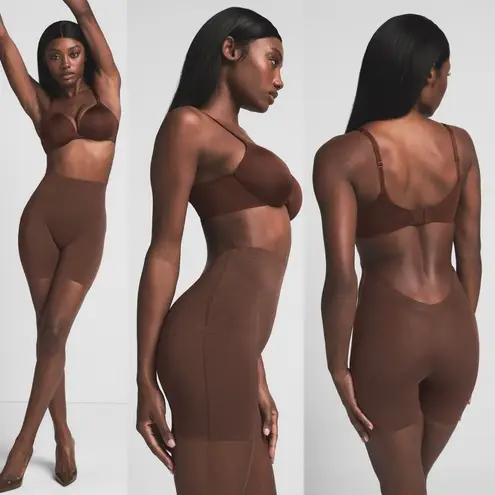 SKIMS NWT Sheer Sculpt Low Back Short Espresso Brown Shapewear Plus Size 3X