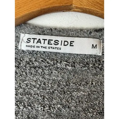 Stateside Sweatshirt Women Medium Gray Distressed Pullover Streetwear Athletic