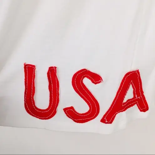 Fourth Of July T shirt Appliqué Red White Blue Small