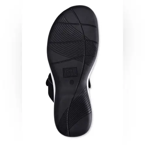 Time And Tru  Womens Flip Flops Size 6 Black White New - Image 5