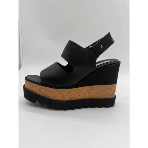 Stella McCartney NIB SneakelysePlatform Wedge Sandal Black Sz9.5 $795