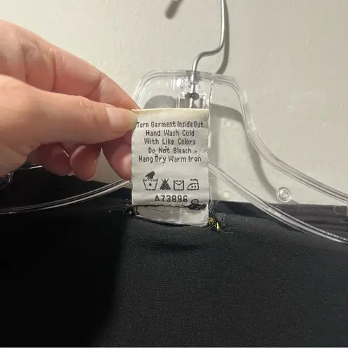 Bob Mackie Vintage wearable art wrap shirt y2k Black Blue Beaded V Neck Long L