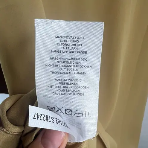 Lysse ' New York Mustard Neutral Two Tone Soft Keyhole Pullover Tunic Top Sz SM