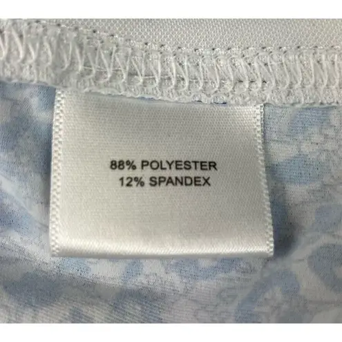 Peter Millar * Womens Sun Rashguard Swim Surf Top Size M Long Sleeve 1/4 Zip Blue