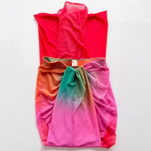BAOBAB Nia Pareo Skirt Red Multi Lycra XS Sheer Cover