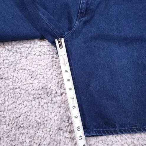 Jordache Vintage Size 32 High Rise Mom Jean Shorts Dark Wash Baggy Relaxed