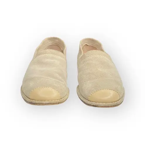 Donald J Pliner ⌘ Leather Cap Toe Espadrille Flats Shoes ⌘ Sand Suede ⌘ 6M Size 6