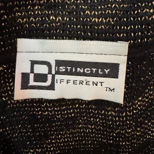 Distinctly Different Vintage Elegant Black and Gold Women's Sweater Size 47