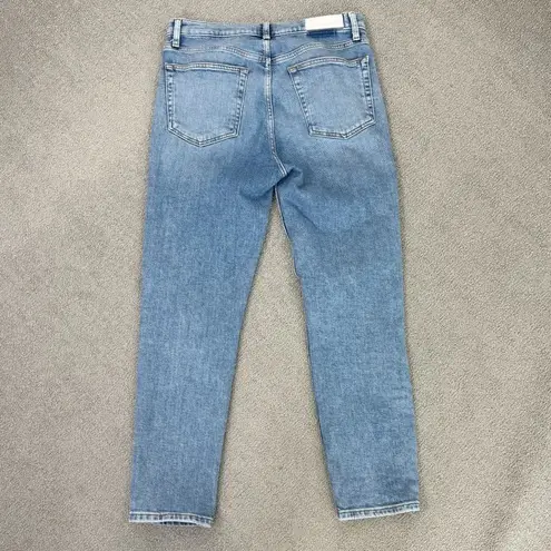 RE/DONE 90s High Rise Ankle Crop Jeans Bright Faded Blue Size 30