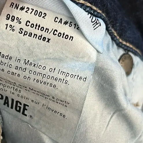 Paige  Jimmy Jimmy Raw Hem Cuff Shorts | Caitlin Dark Wash | 30 - Image 6