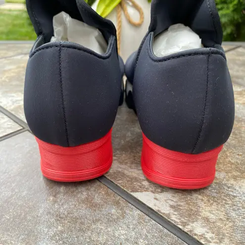 iRi WES I Neoprene Low Top Platform Sneaker EU Size EU 37 US 7 Black Red White