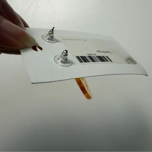 Lily Belle Earrings Smily Faces Hanging Pierced Acrylic Bold Fun Yellow Large