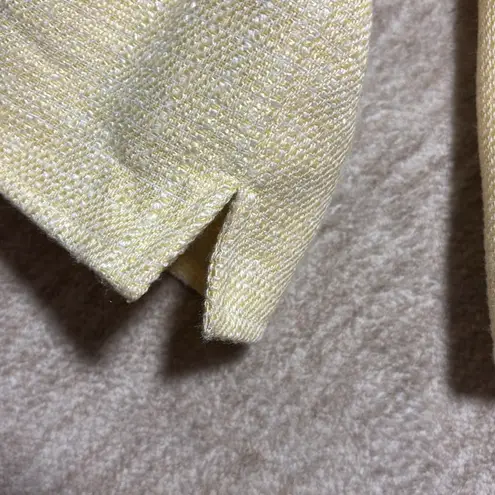 Medium 8/10 TAHARI women's yellow Twill blazer/suit jacket