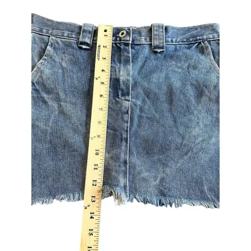 Rogan Denim Jean Mini Skirt Size Medium Made In USA Cotton Blend 4 Pocket #I1