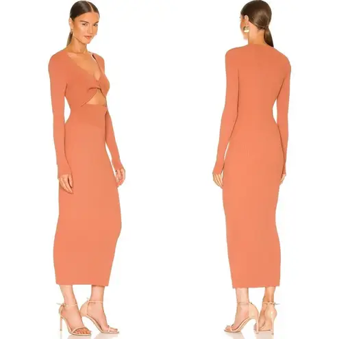 ALC Frank NWT A.L.C. Madison twist cut-out dress in Terracotta