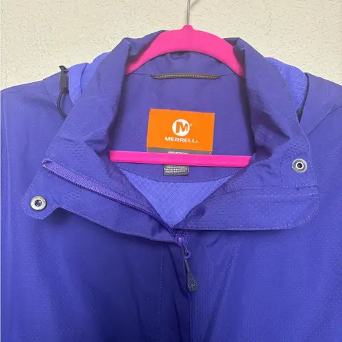 Merrell Nova Purple Select XDry Hooded Waterproof Hiking Rain Jacket M