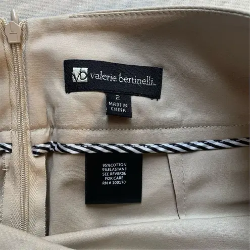 Valerie Bertinelli Women's A-Line Short Skirt Size 2 Beige NWT dead stock
