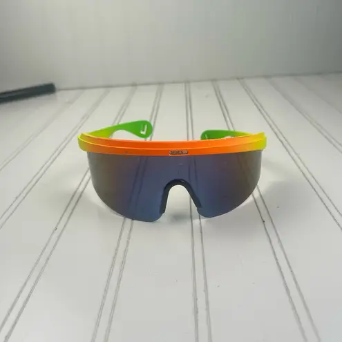 Sports Sunglasses Neon Wraparound Shield UV400 Unisex Yellow