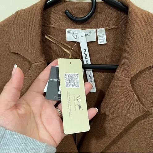 RD Style NWT  Sweater Knit Blazer anthropologie size small brown - Image 5