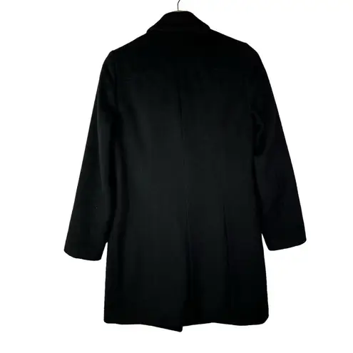 Boutique Chatelaine Ravi Black Wool Asymmetrical Mid Length Winter Coat 90/8