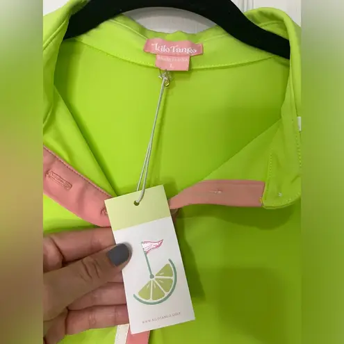 Kilo Tango Golf Polo In Lime UPF 50 Sz L Green Size L