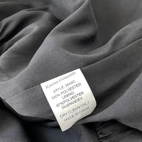 Karina Grimaldi Skirt colorblock mini black beige (L) formal luxury rich girl