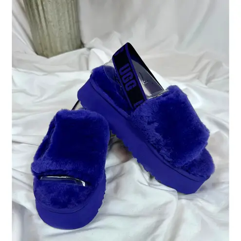 Ugg Disco Slide Platform Back Strap Boho Retro Violet Life 7 Blue