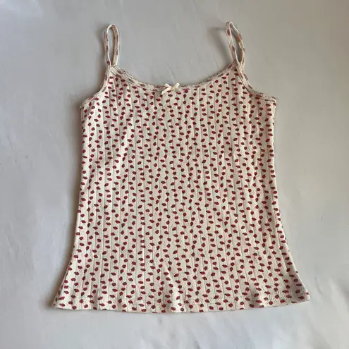 Brandy Melville NWOT  strawberry print matching top and bottoms pajama set