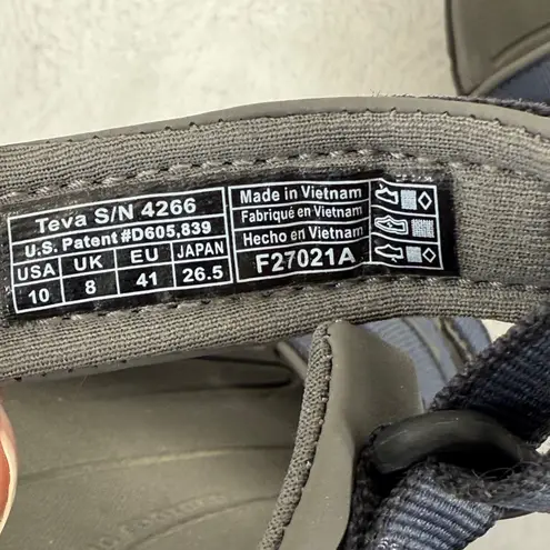 Teva Womens Hiking Sandals Blue Strappy Athletic Outdoor Shoes Size 10