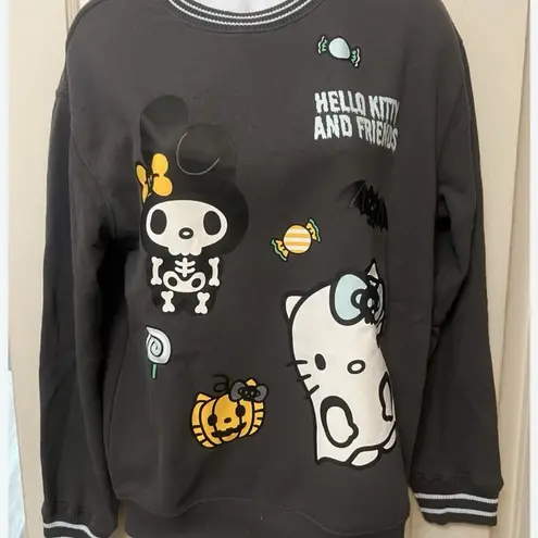 Sanrio Target W/ Hello Kitty+friends Halloween Graphic Sweatshirt GRAY MED NWT